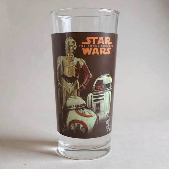Disney Star Wars: The Force Awakens – Set of 4 Collectible 10oz Glasses New - Picture 4 of 8
